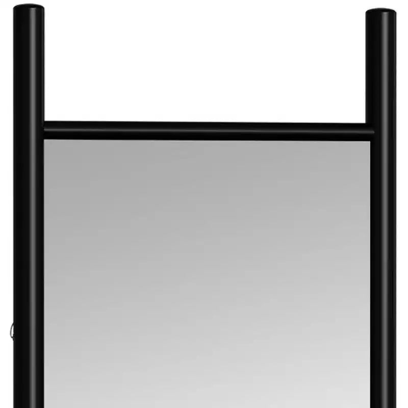 Miroir rectangulaire psyché, cadre bois noir, 1 personne