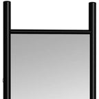 Miroir rectangulaire psyché, cadre bois noir, 1 personne