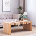 Mid-Century Modern Wood Coffee Table, Rectangular Center Table for Living Room, Vintage American Industrial Tea/Cocktail Table