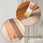 Table basse rectangulaire en bois multicolore, style Mid-Century, piètement à 4 pieds