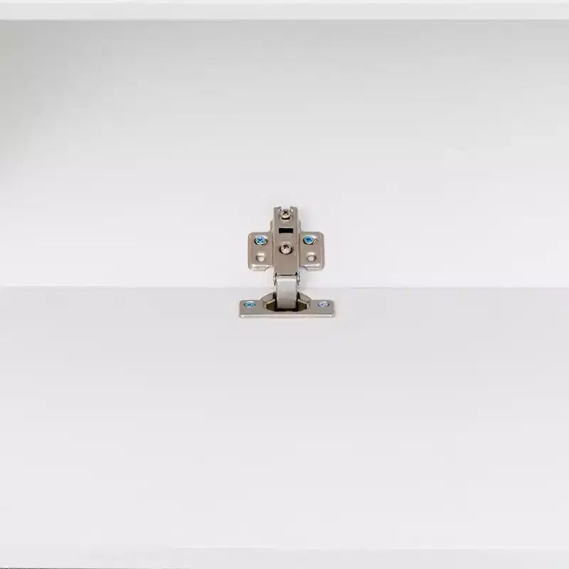 Meuble TV flottant mural blanc, pour téléviseurs jusqu'à 150 cm