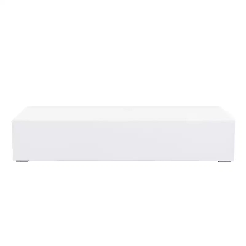 Meuble TV flottant mural blanc, pour téléviseurs jusqu'à 150 cm