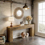 Console Table, Wooden Sofa Table Entryway Console Foyer Table