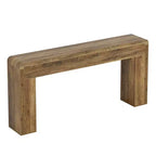 Console rectangulaire marron, montage par 1 personne, style rustique