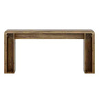Console rectangulaire marron, montage par 1 personne, style rustique