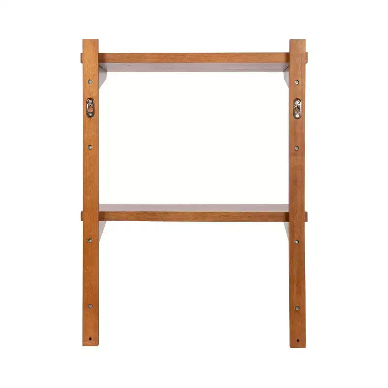 Table d'appoint flottante murale à 2 niveaux, marron, pour 1