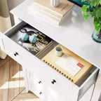 Commode haute 5 tiroirs – Noir / Gris / Blanc, 1 personne