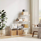 Étagère modulaire à 6 cubes en treillis métallique – Noir, bleu, gris, rose et blanc | Rangement DIY pour 1